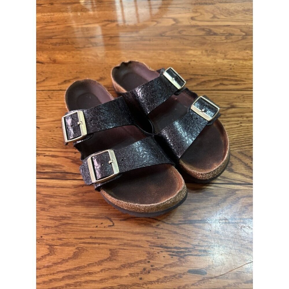 Birkenstock Arizona Black Sparkle Leather 7
